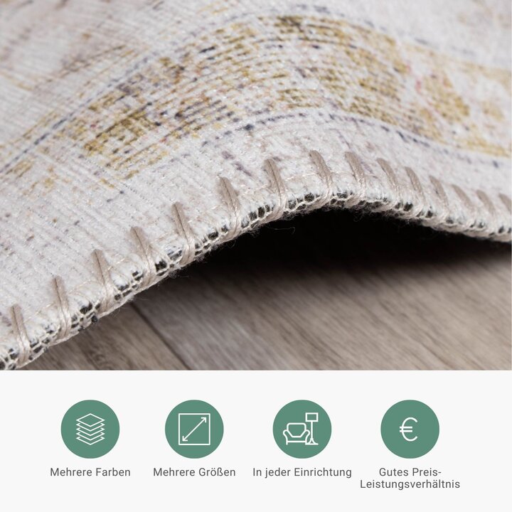 Teppich Vintage - Lago Grün Creme