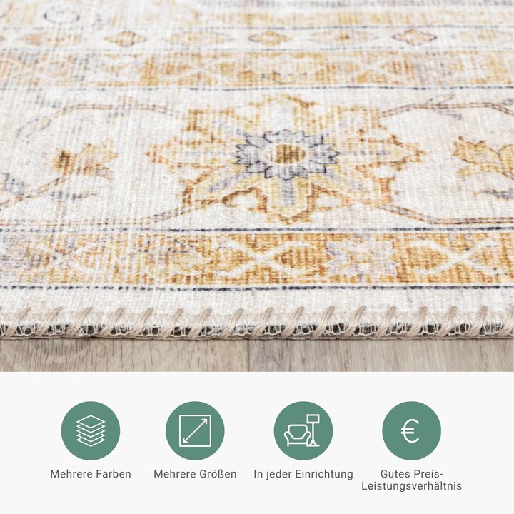 Teppich Vintage - Lago Gelb