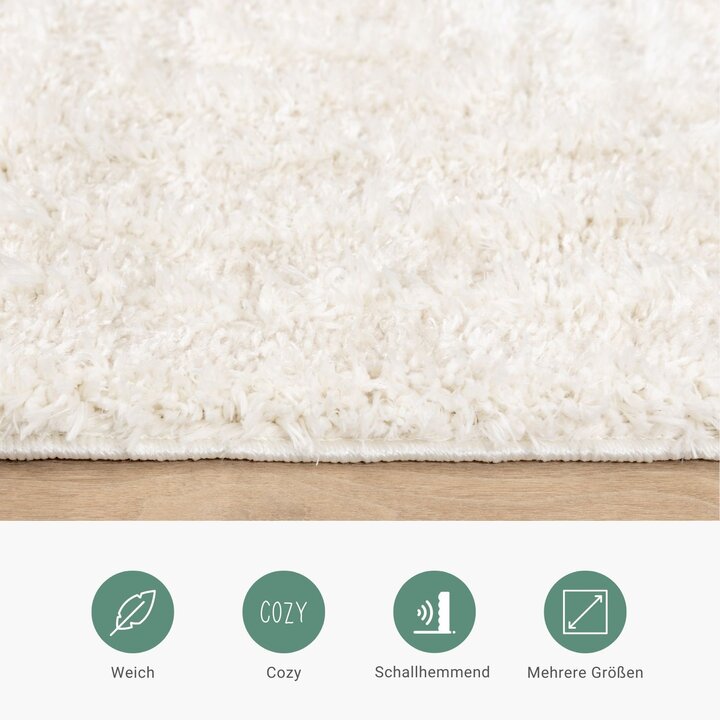 Skandinavischer Teppich - Lova Maze Creme