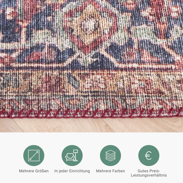 Teppich Vintage - Lugan Rot