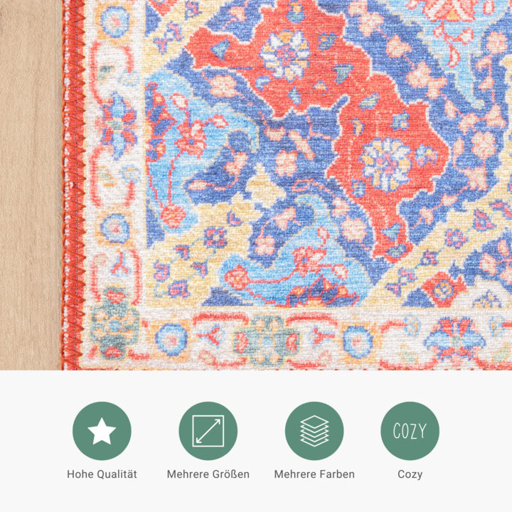 Teppich Vintage - Moods Rot No.22