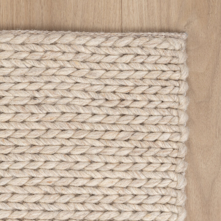 Wollteppich - Twist Beige