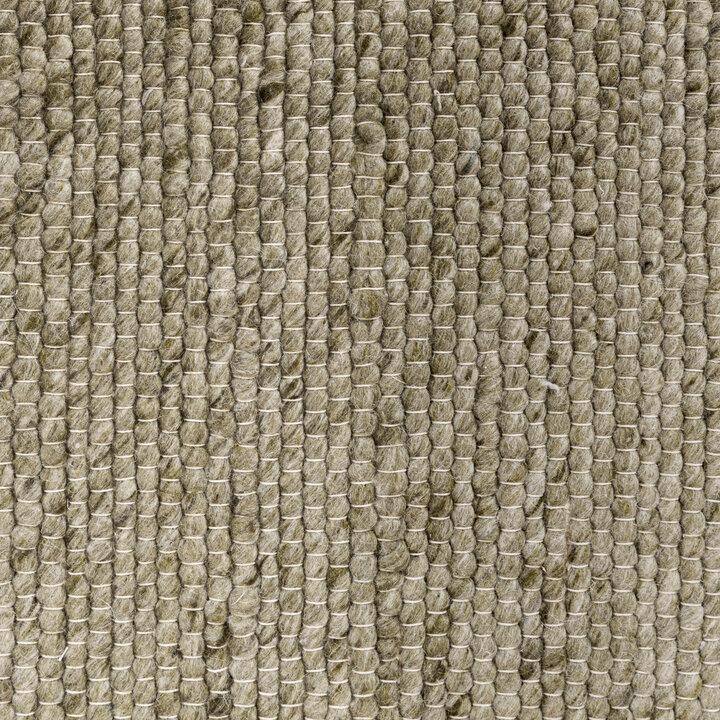 Wollteppich - Feline Olivgrün Meliert