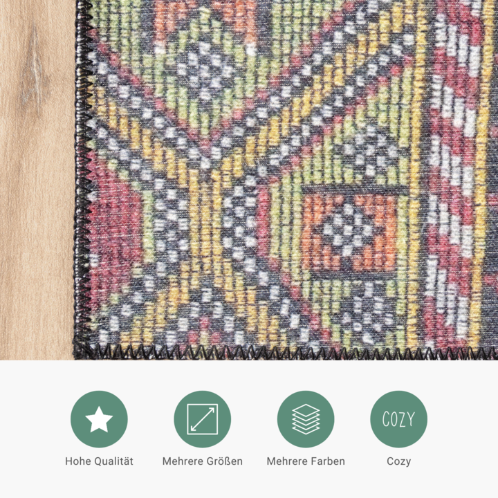 Teppich Patchwork - Moods Bunt No.18