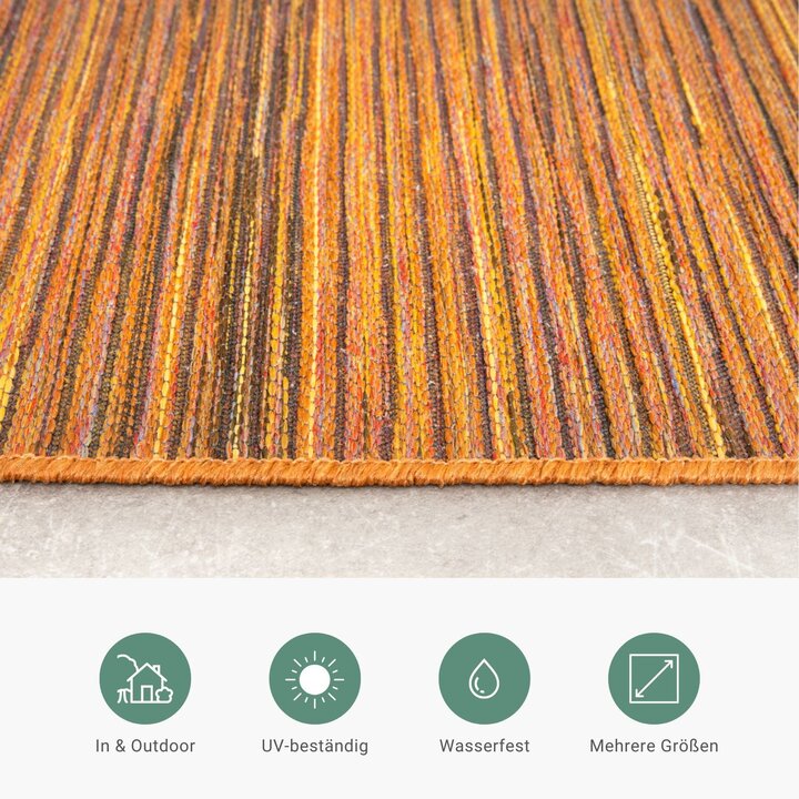 Outdoor Teppich - Torres Orange Meliert