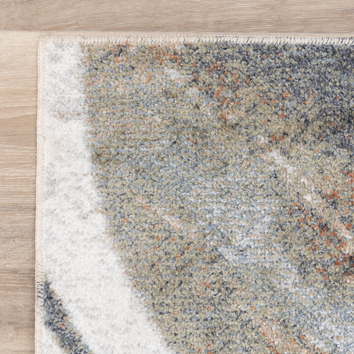 Waschbarer Teppich Abstrakt - Misha Lines Creme Grau