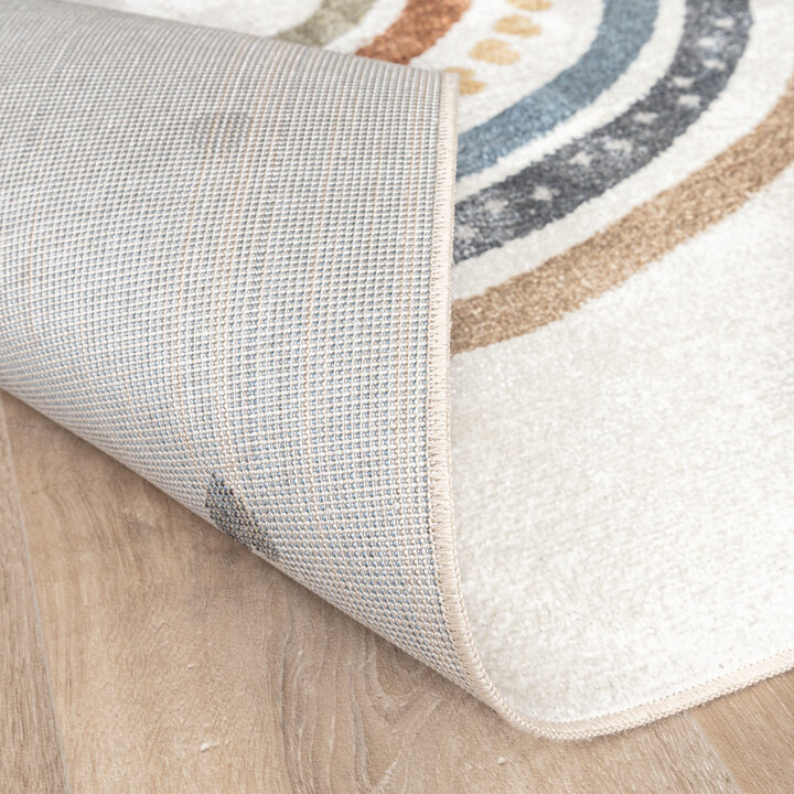 Waschbarer Kinderteppich - Ravi Rainbow Bunt