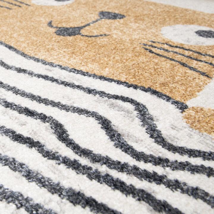 Waschbarer Kinderteppich - Ravi Cat Bunt