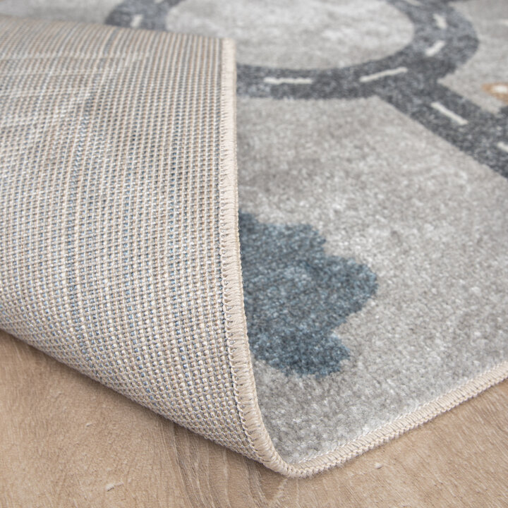 Waschbarer Kinderteppich - Ravi Road Bunt