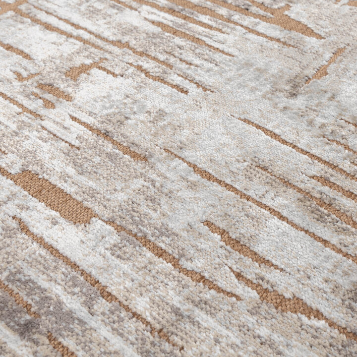 Teppich Modern - Hendrix Grunge Creme Terracotta