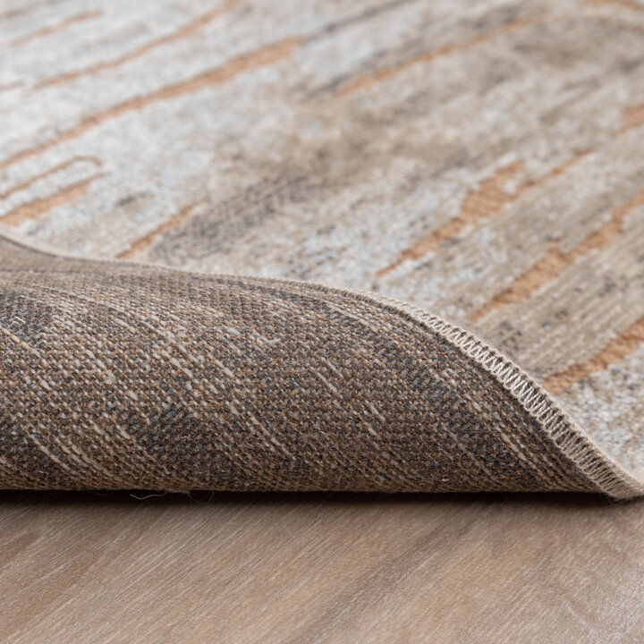 Teppich Modern - Hendrix Grunge Creme Terracotta