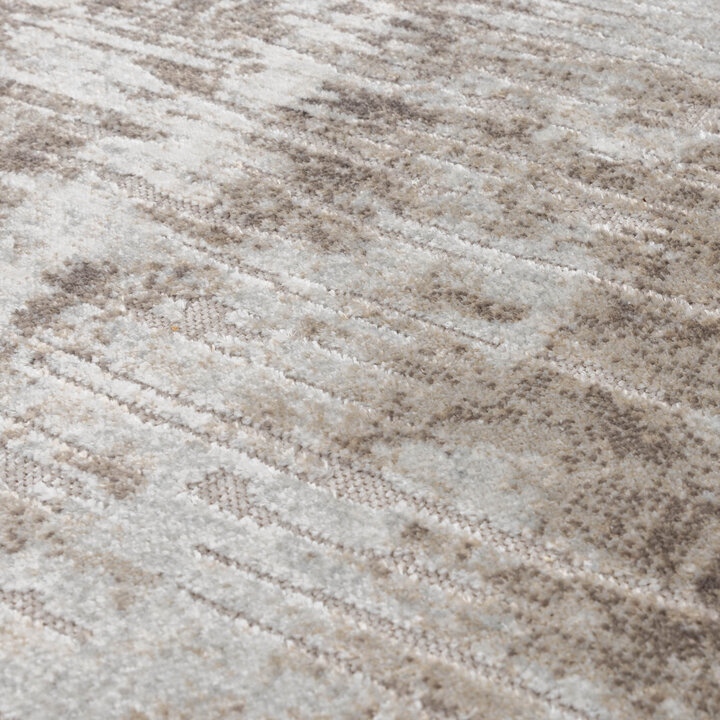 Teppich Modern - Hendrix Grunge Creme Grau