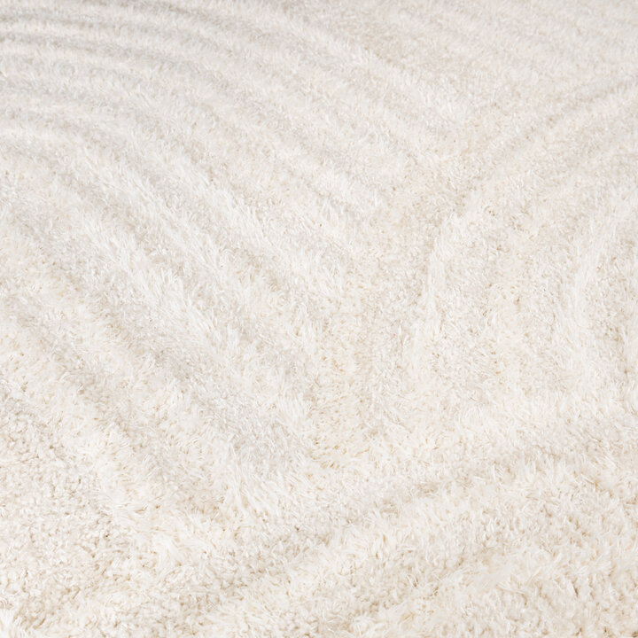 Teppich Skandinavisch Rund - Lova Arches Creme