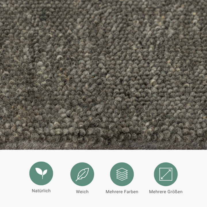 Berberteppich - Aicha Dunkelgrün