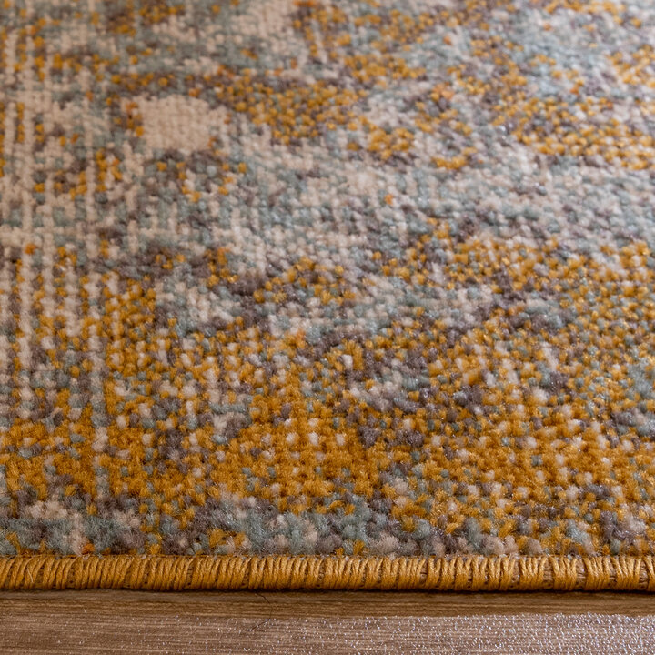 Moderner Teppich - Bush Ockergelb Terracotta