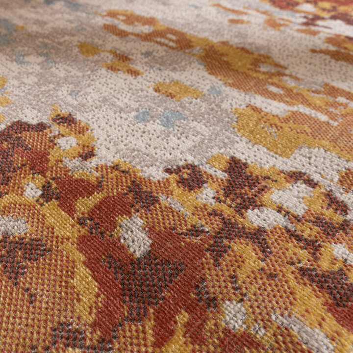 Moderner Teppich - Bush Blau Terracotta