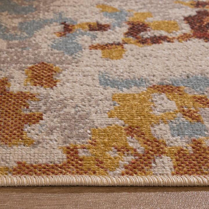 Moderner Teppich - Bush Blau Terracotta