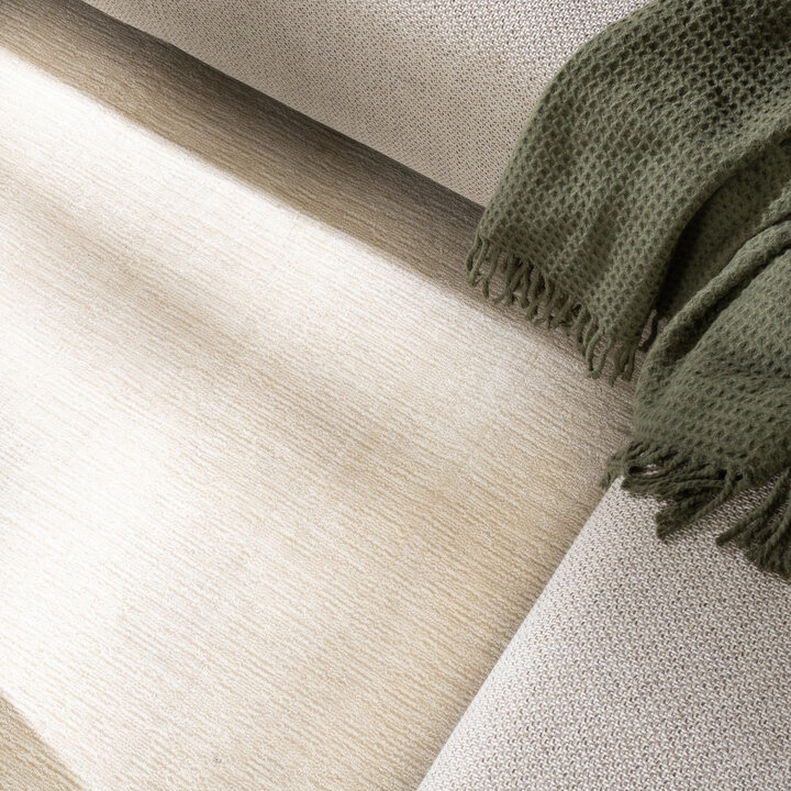 Viskose Teppich - Jean Creme Weiß