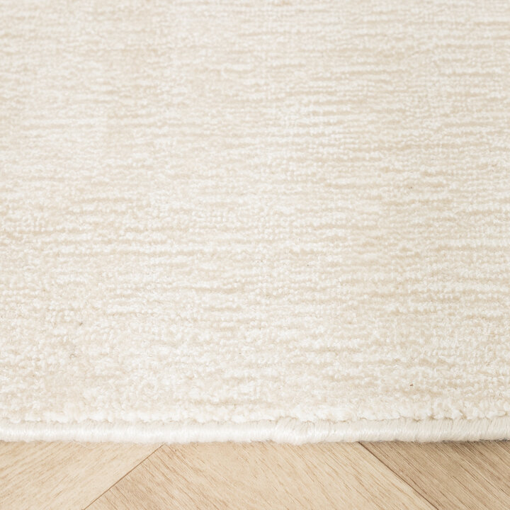 Viskose Teppich - Jean Creme Weiß