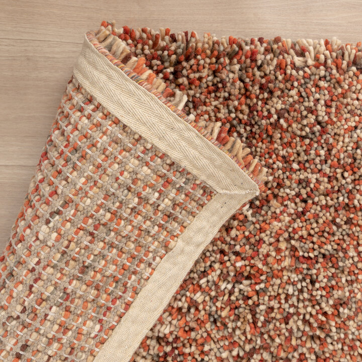 Wollteppich Hochflor - Elin Rot Terracotta