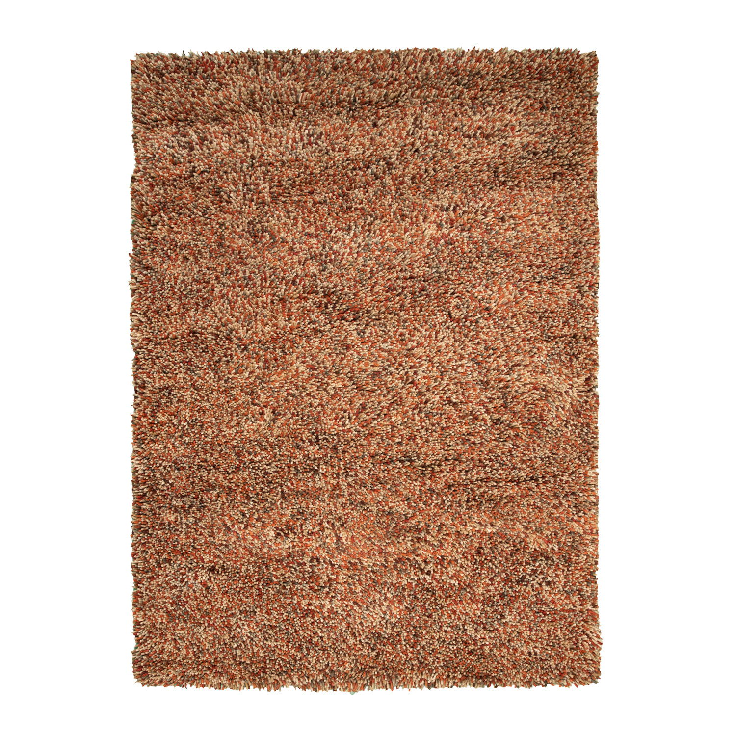 Wollteppich Hochflor - Elin Rot Terracotta - sfeer