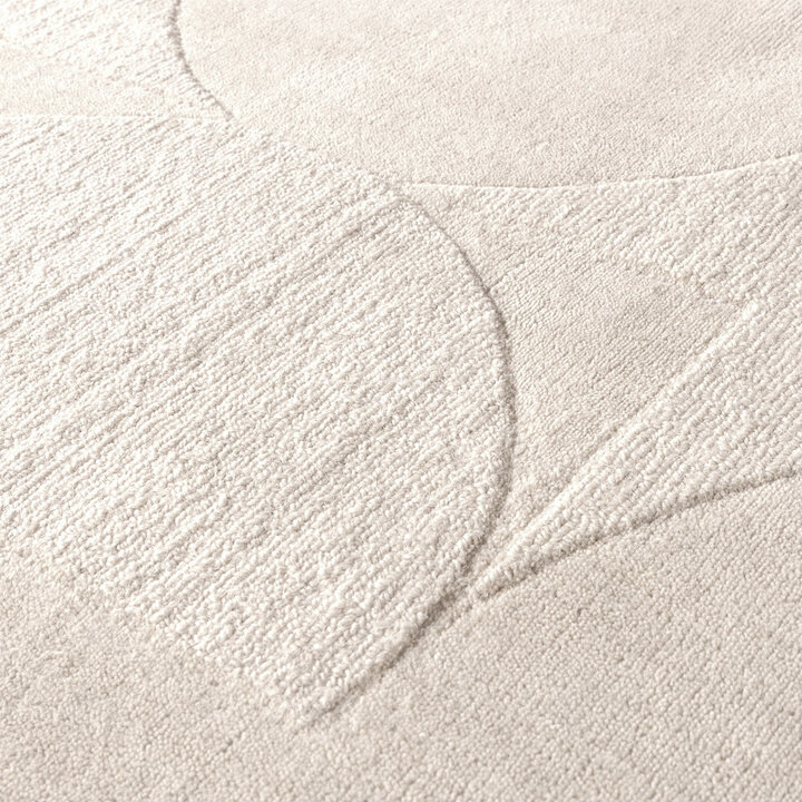 Wollteppich - Giselle Circles Weiß