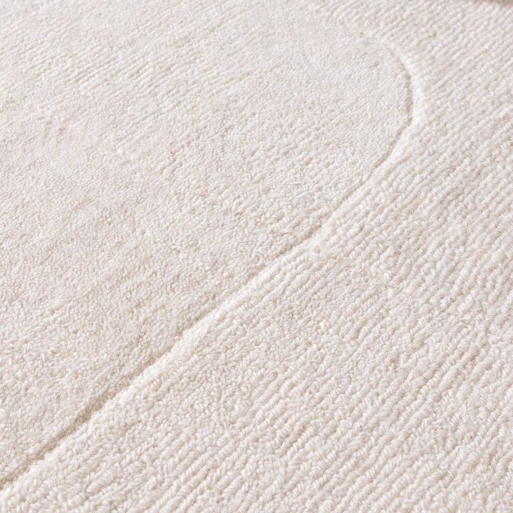 Wollteppich - Giselle Abstrakt Weiß