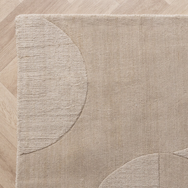 Wollteppich - Giselle Circles Creme