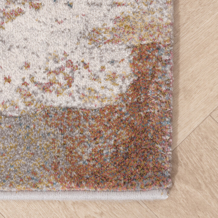 Teppich Abstrakt - Xavier Brush Grau Bunt