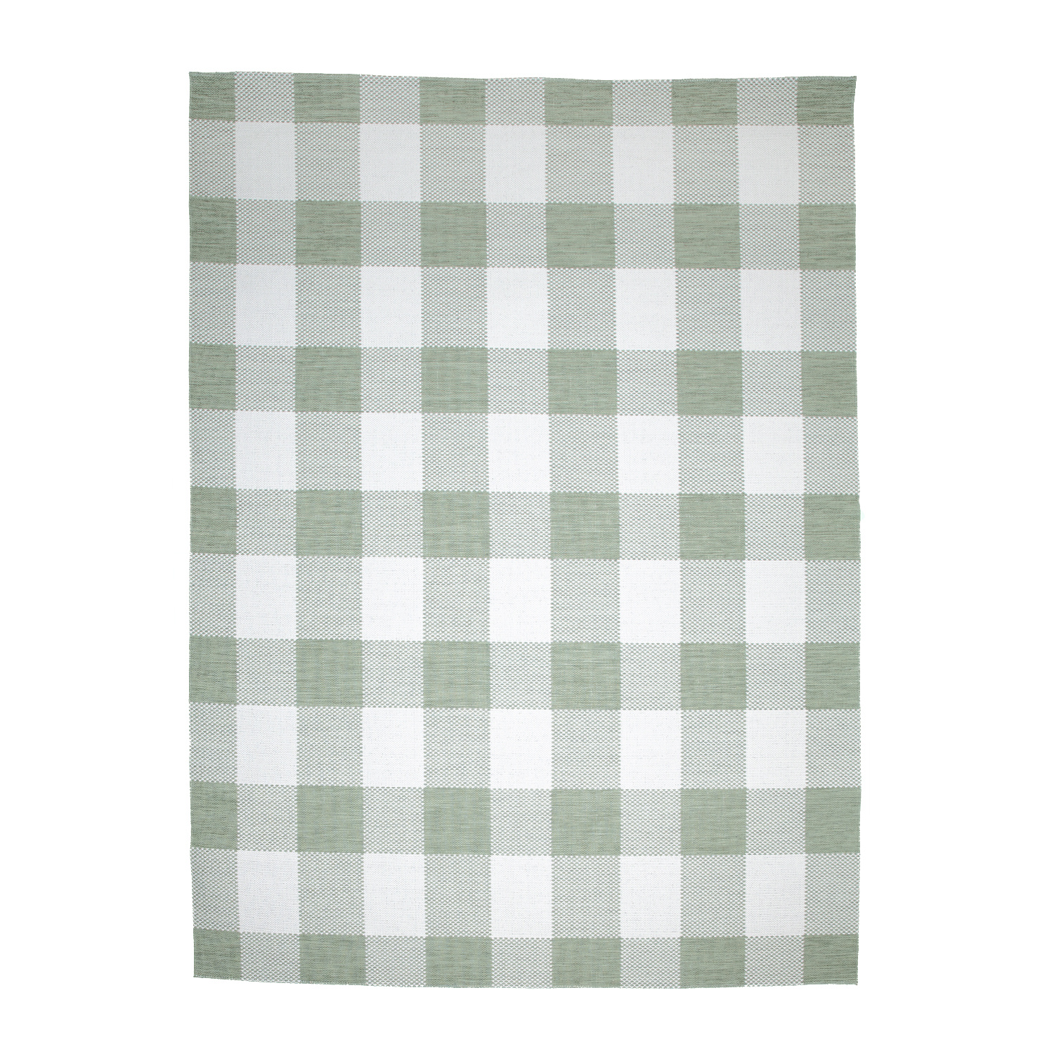 In- & Outdoor Teppich - Ranch Checkerboard Grün - sfeer