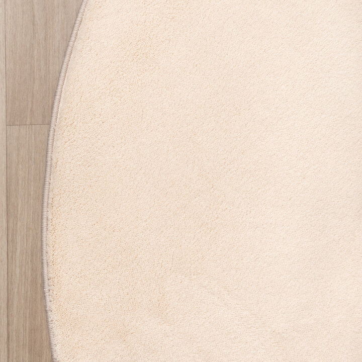 Waschbarer Teppich Rund - Vivid Beige