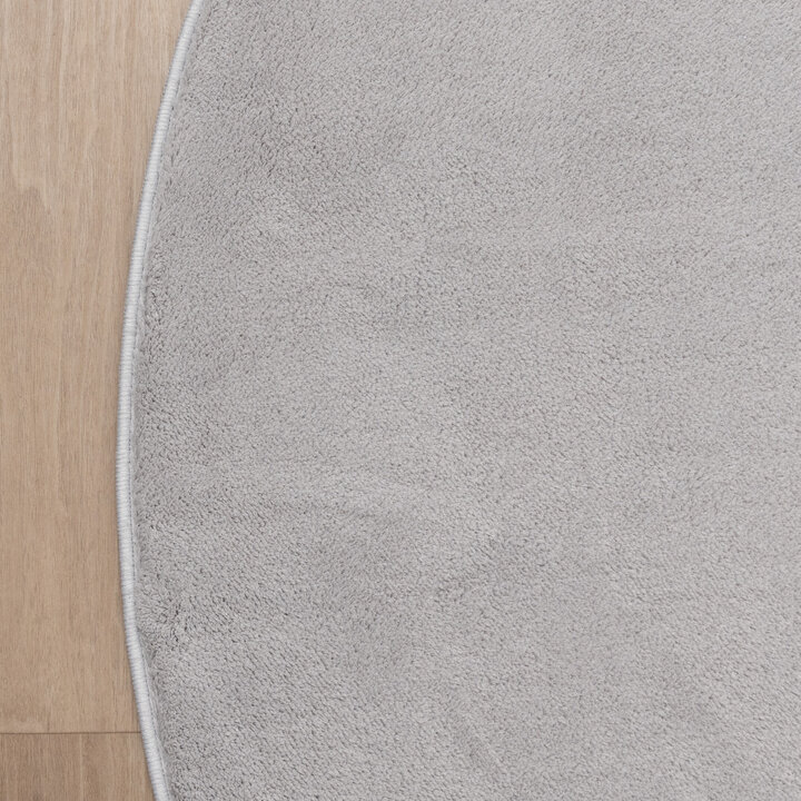 Waschbarer Teppich Rund - Vivid Grau