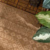 Garten Teppich Jute - Mavi Medaillon Creme Braun - thumbnail 2