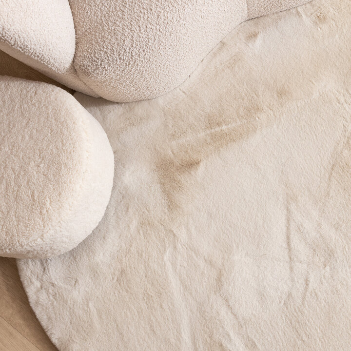 Hochflor Teppich - Comfy Supreme Pebble Creme