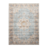 In- & Outdoor Teppich Vintage - Kairo Medaillon Hellblau Creme - thumbnail 1