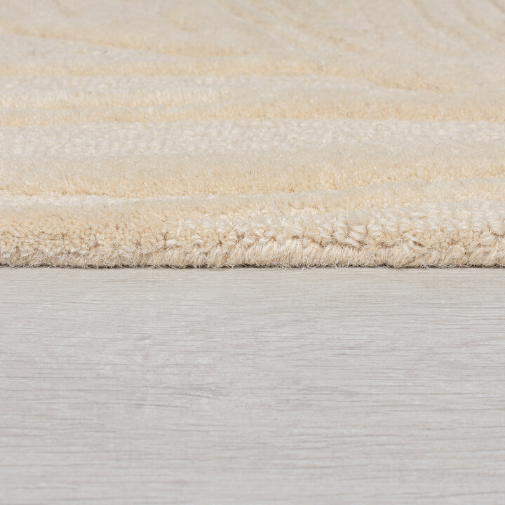 Moderner Teppich - Solacio Leaves Beige