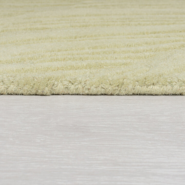 Moderner Teppich - Solacio Leaves Olivgrün