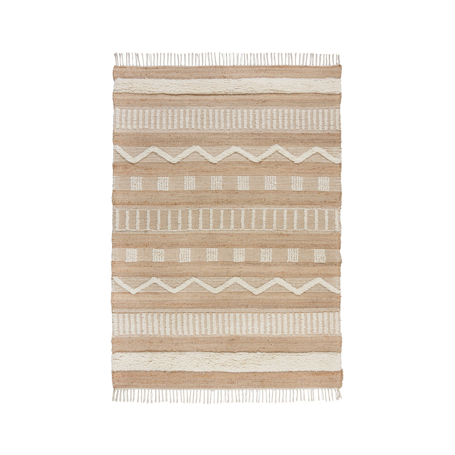 Jute Teppich -  Jubio Medina Natur Creme - sfeer