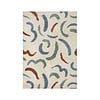 Hochflor Teppich - Alano Squiggle Bunt - thumbnail 1