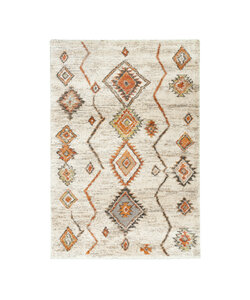 Hochflor Teppich - Blend Aztec Creme Bunt