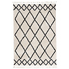 Teppich Hochflor - Grand Diamond Weave Creme Schwarz - thumbnail 1