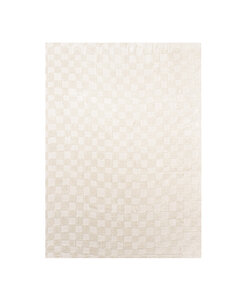 Japandi Teppich - Yori Checkerboard Creme