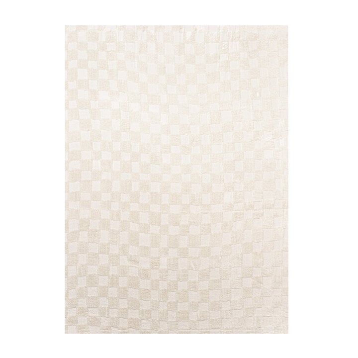 Japandi Teppich - Yori Checkerboard Creme