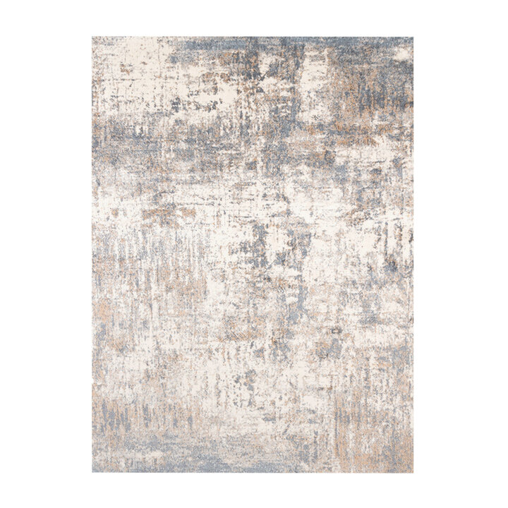 Waschbarer Teppich Abstrakt - Misha Grunge Creme Grau