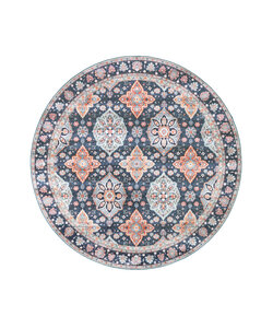 Teppich Vintage Rund - Imagine Oriental Blau