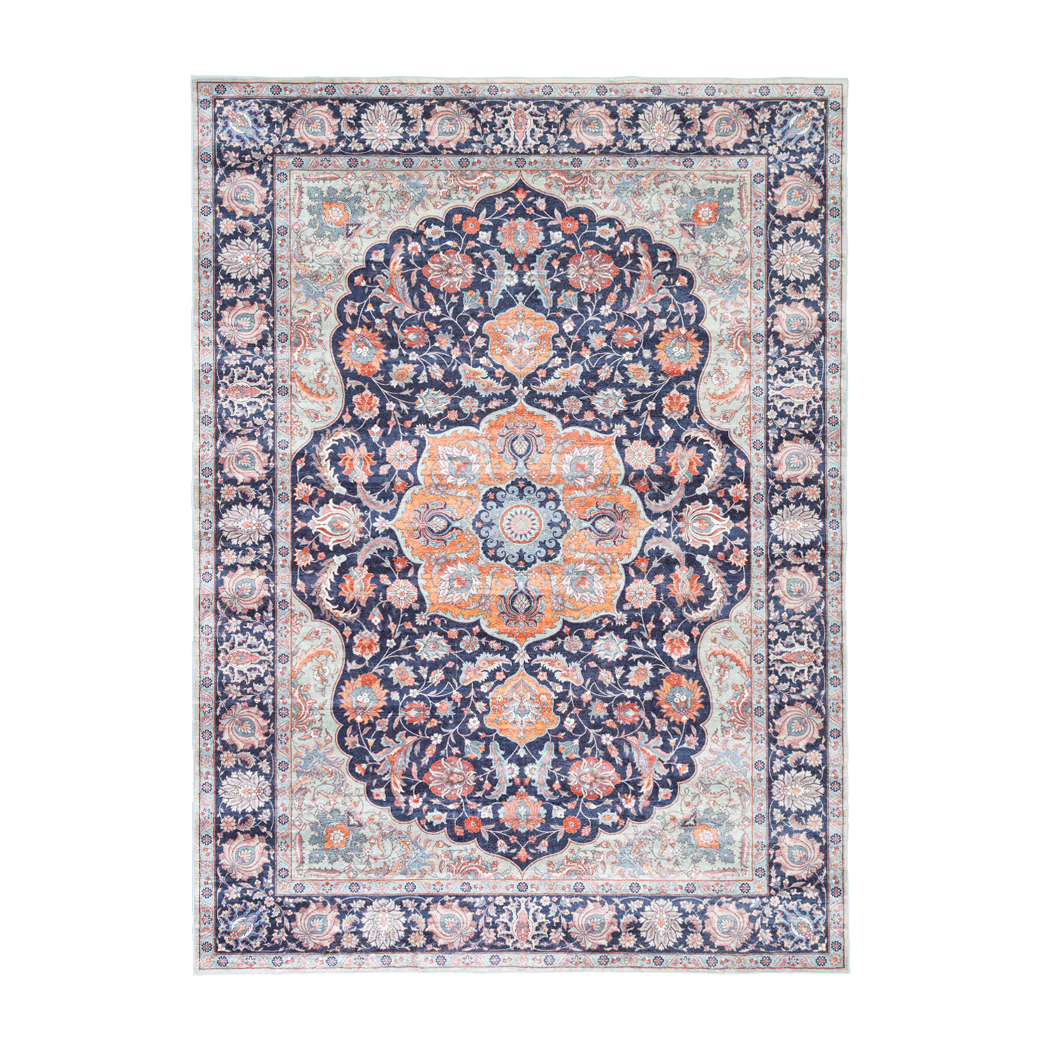 Teppich Vintage - Imagine Medaillon Blau - sfeer