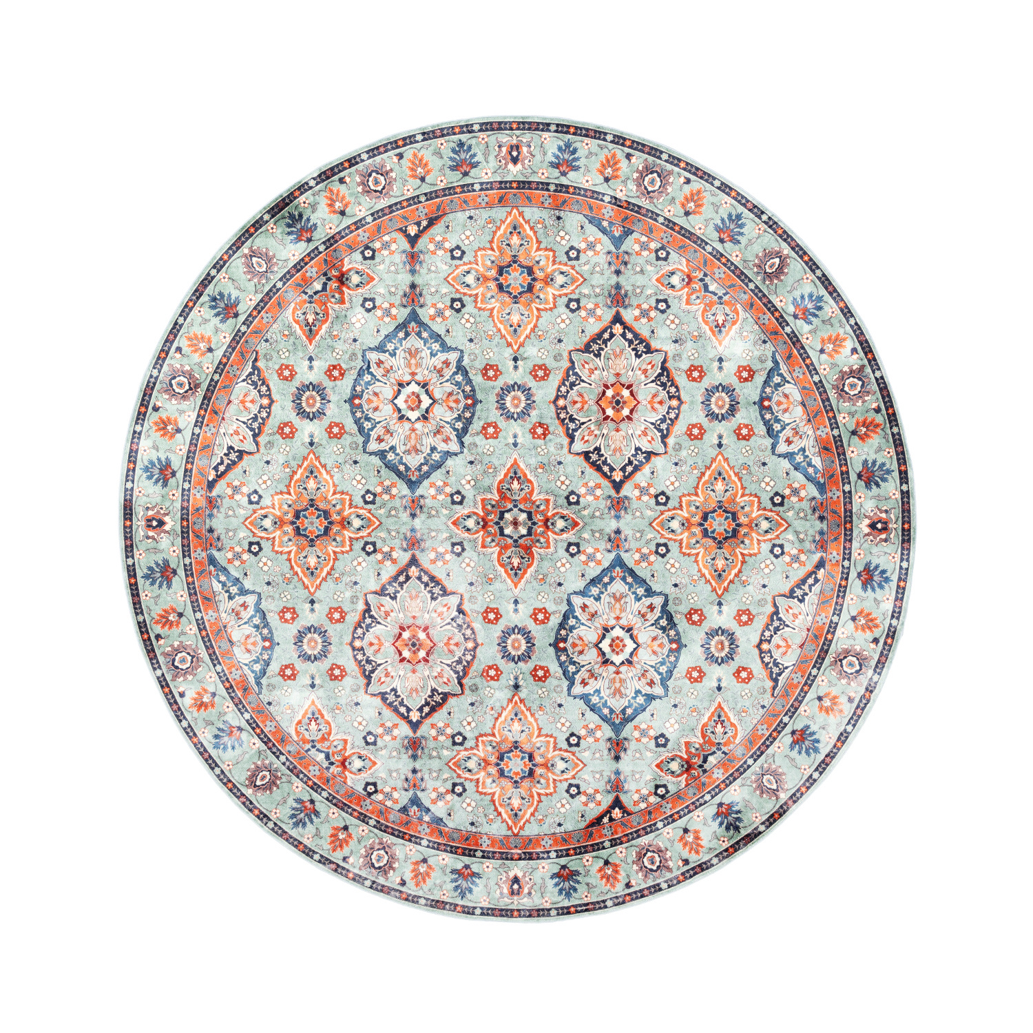 Teppich Vintage Rund - Imagine Oriental Grün - sfeer