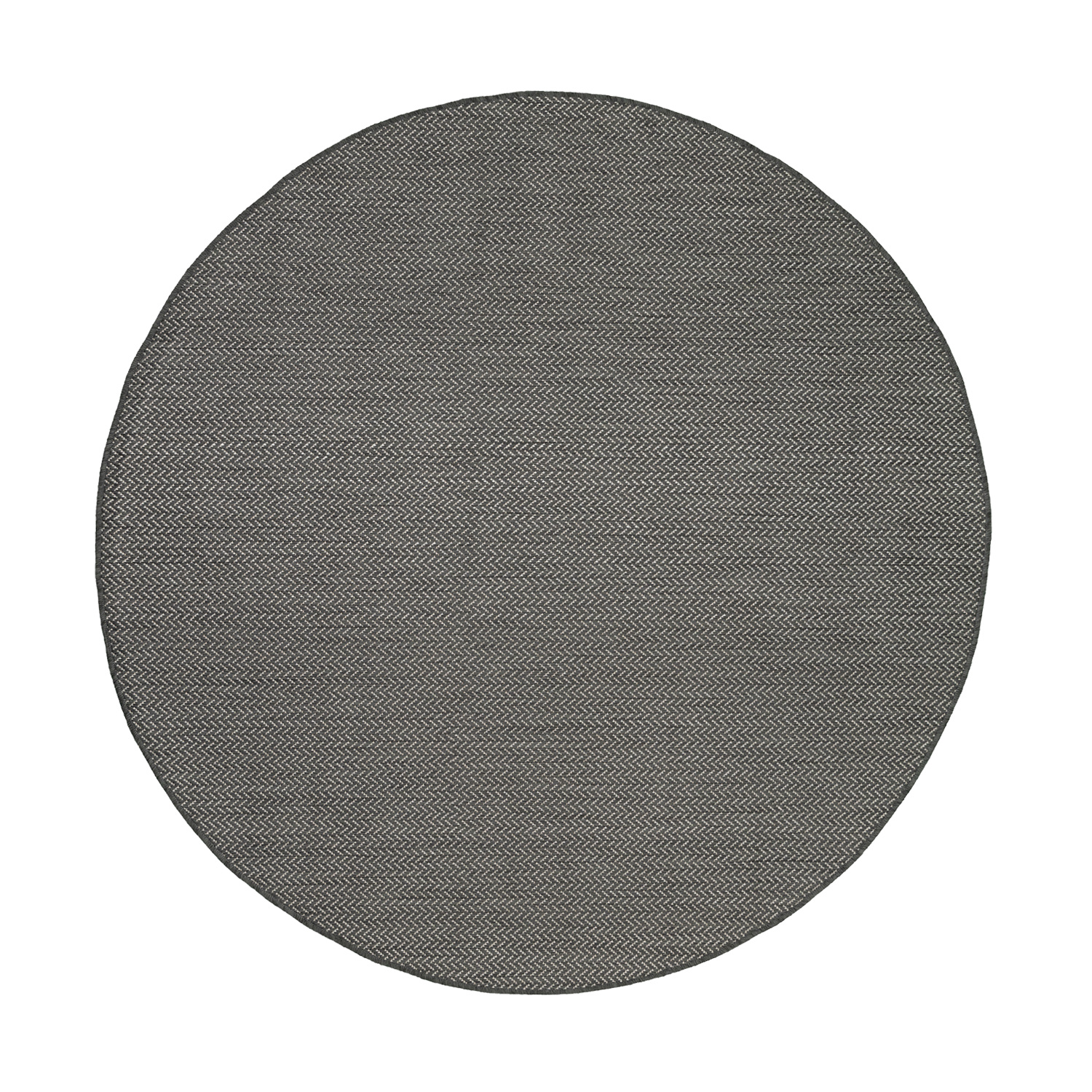 In- & Outdoor Teppich Rund - Malta Arrow Schwarz - sfeer