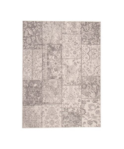 Teppich Patchwork - Miracle Grau Braun