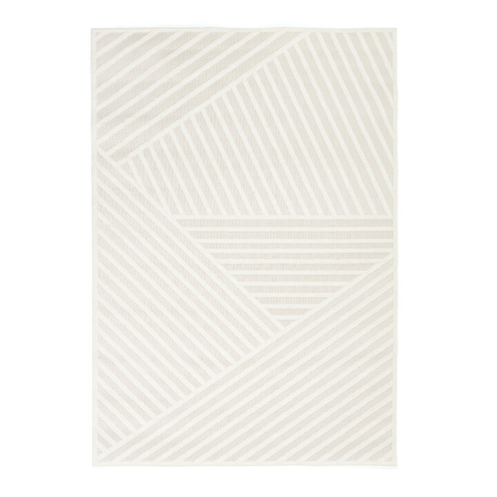 Teppich Modern - Nori Lines Weiß